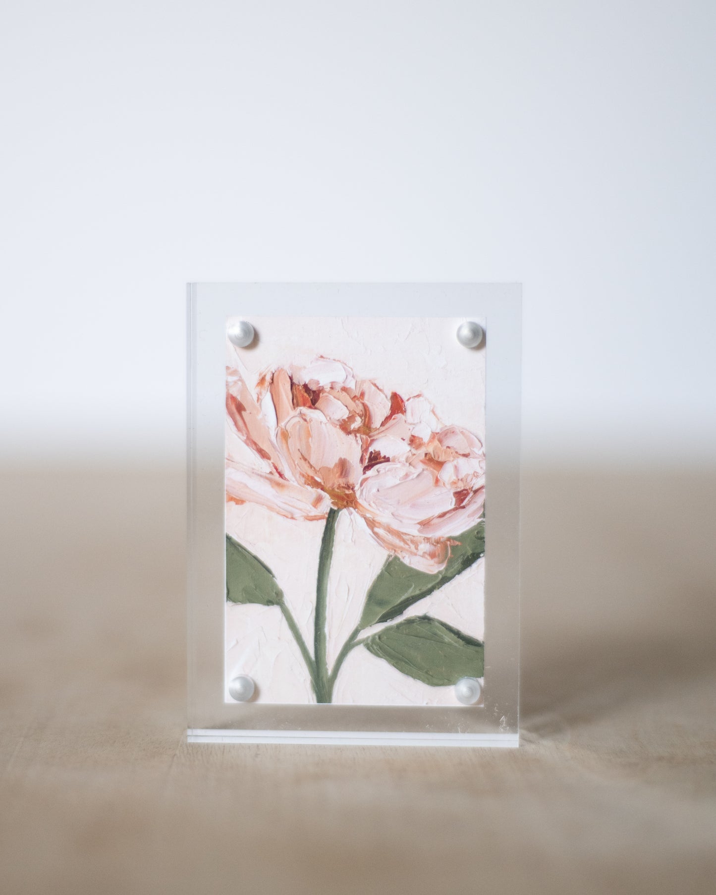"I Am Enough Peony" Mini Print