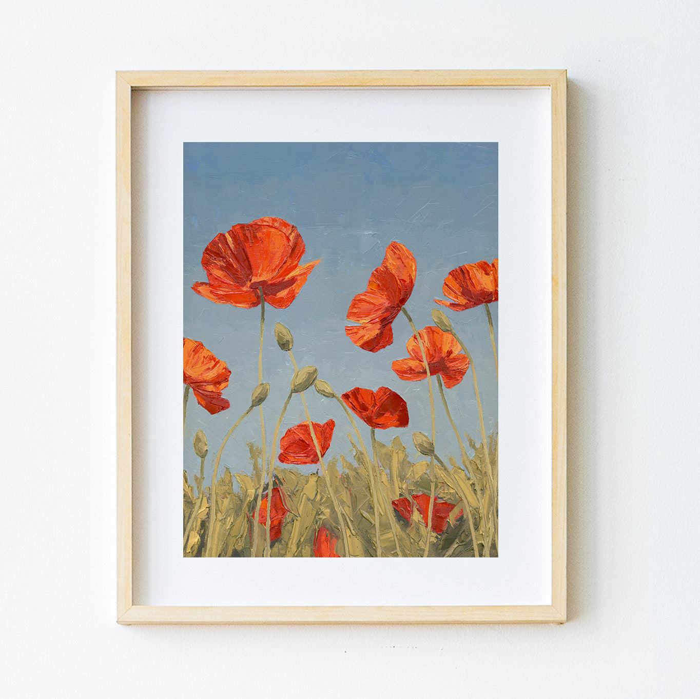 Poppies Growing Together Through Life Print