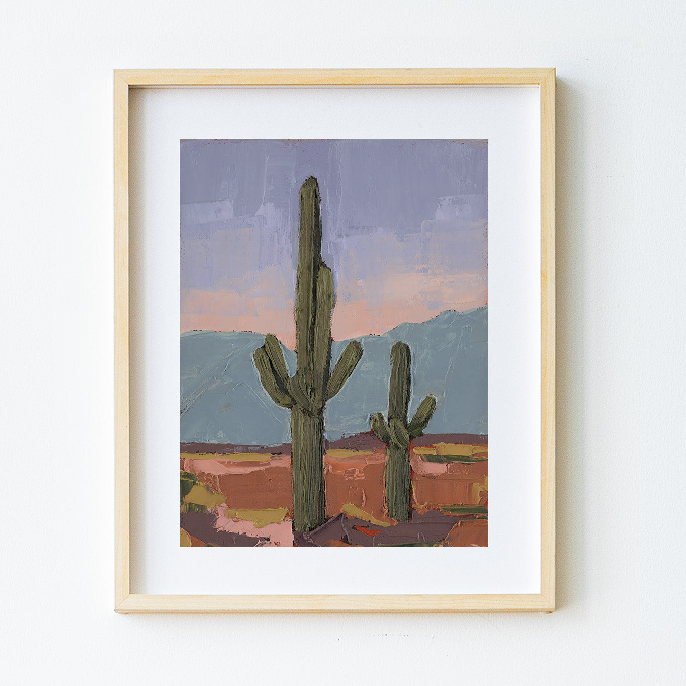 Purple Sky Cactus 2 Print