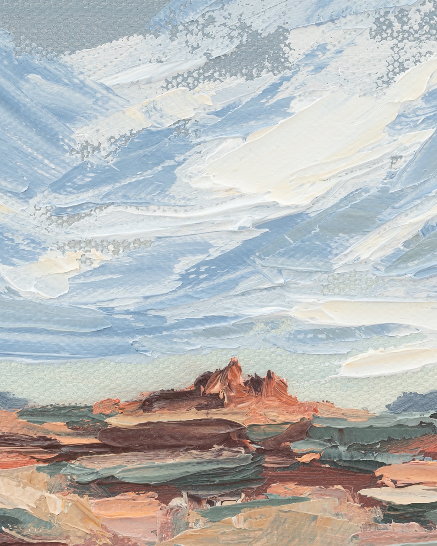 close up crop of the print