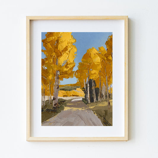 17/100 Painting on Paper 2025 (Fall Trees)