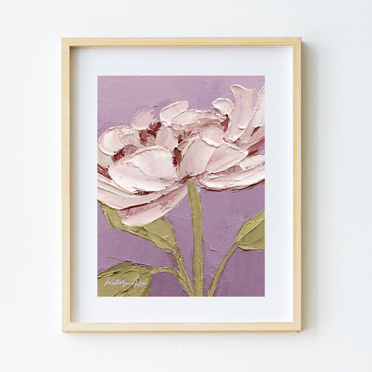 32/100 Painting on Paper 2026 (Purple Peony)