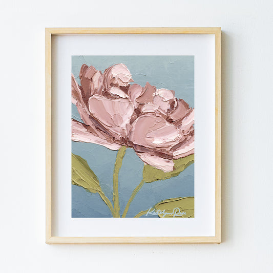 36/100 Painting on Paper 2026 (Blue Peony)