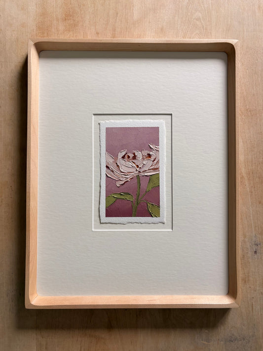 39/100 3x5" painting on Paper Framed