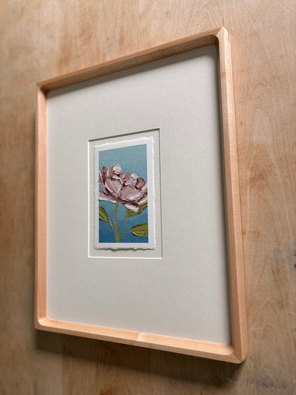 36/100 3x5" painting on Paper Framed