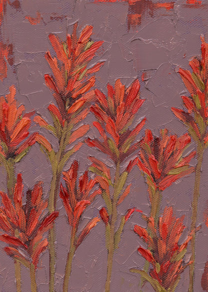 Indian Paintbrush Building Each other Up Print