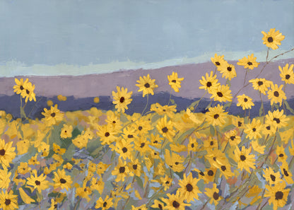 Sunflowers at Peace With Where They’re Growing Print