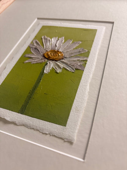 37/100 3x5" painting on Paper Framed
