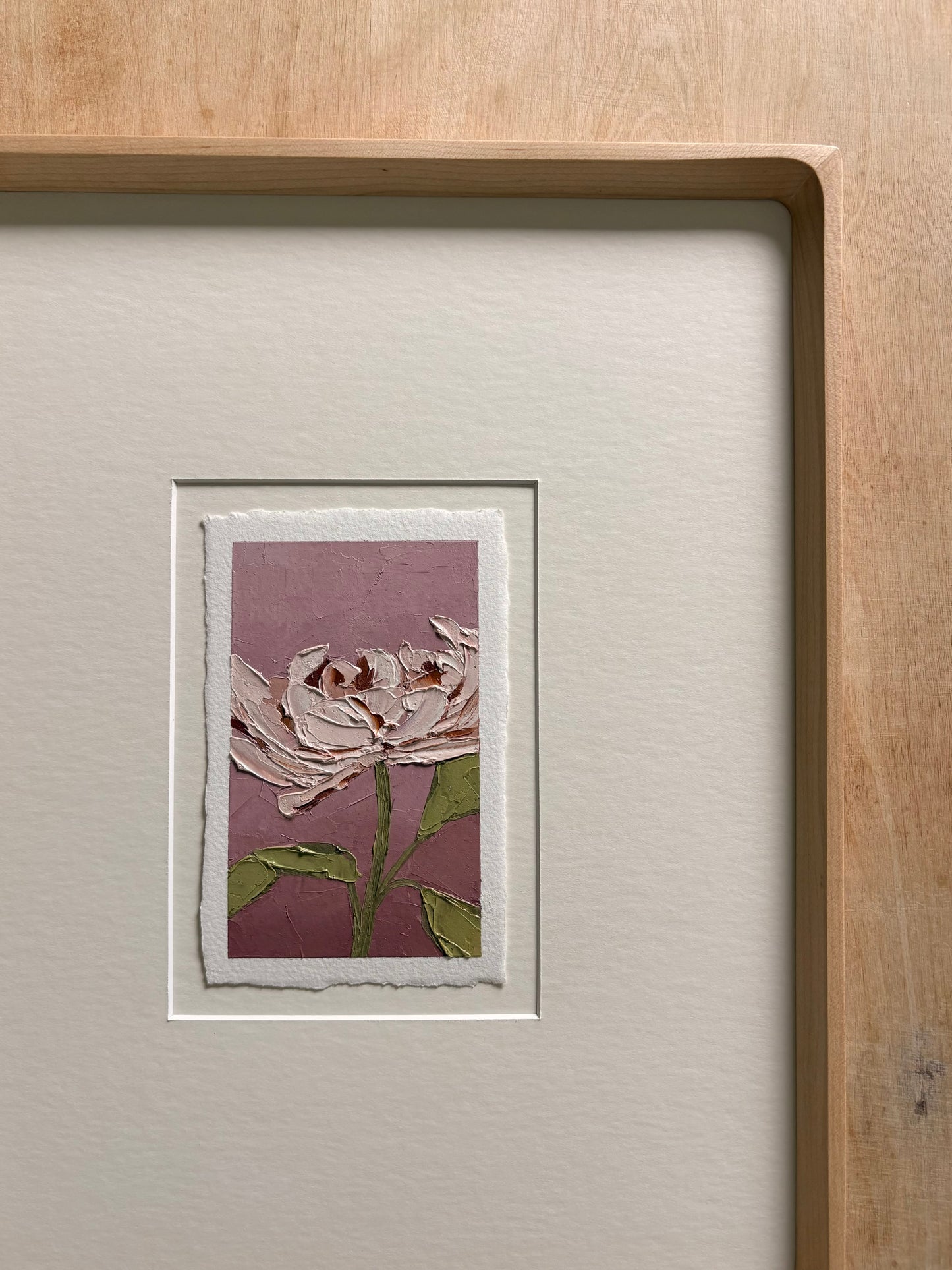 39/100 3x5" painting on Paper Framed