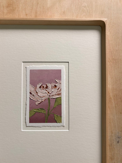 39/100 3x5" painting on Paper Framed
