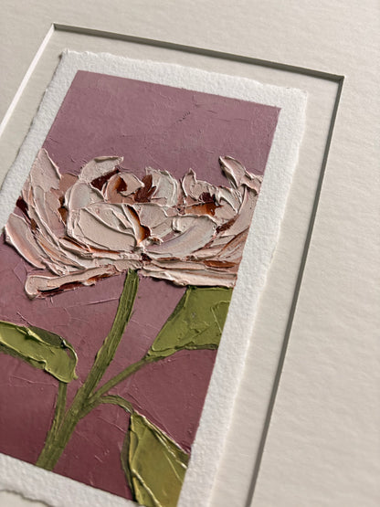 39/100 3x5" painting on Paper Framed