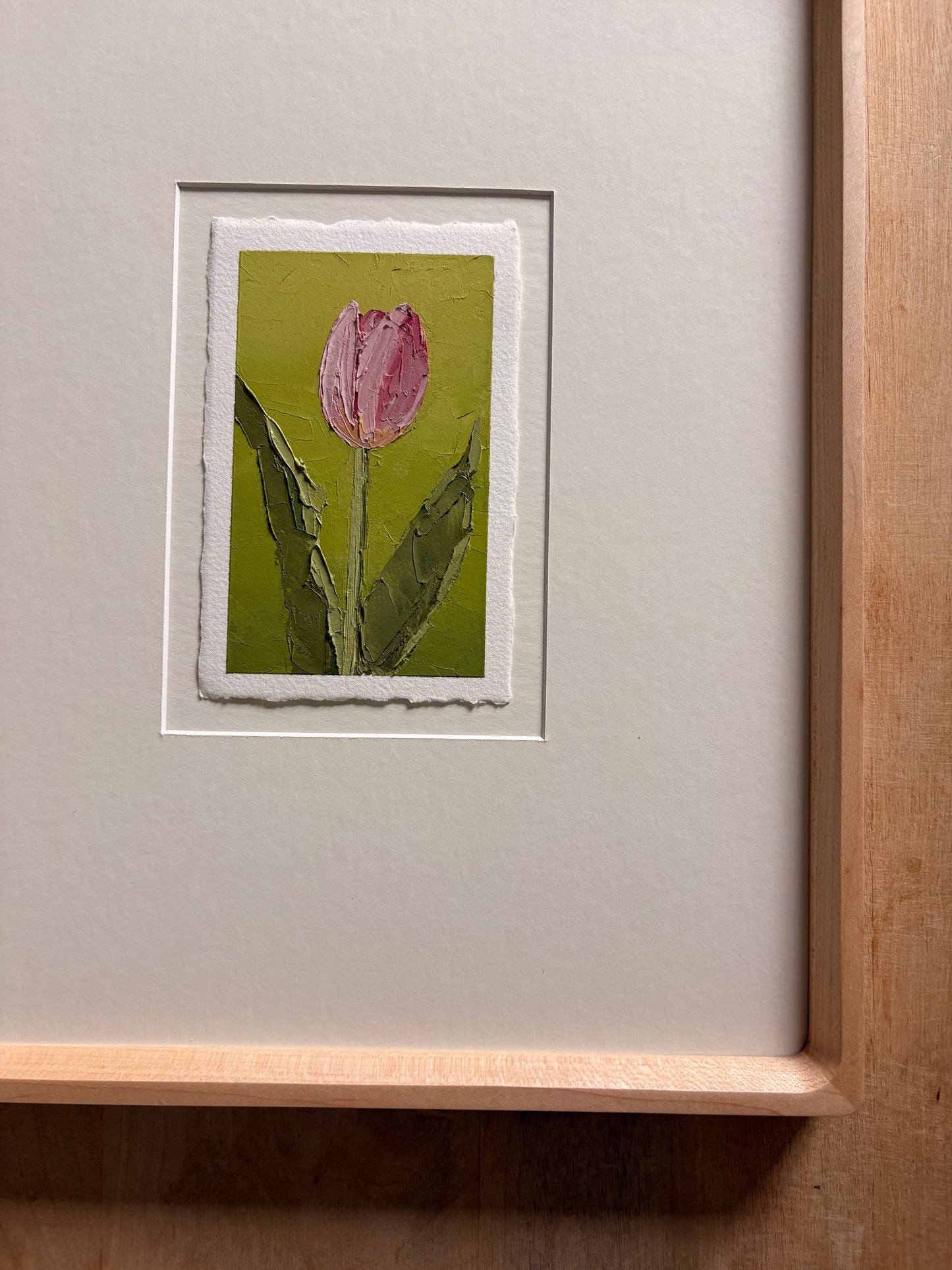 38/100 3x5" painting on Paper Framed