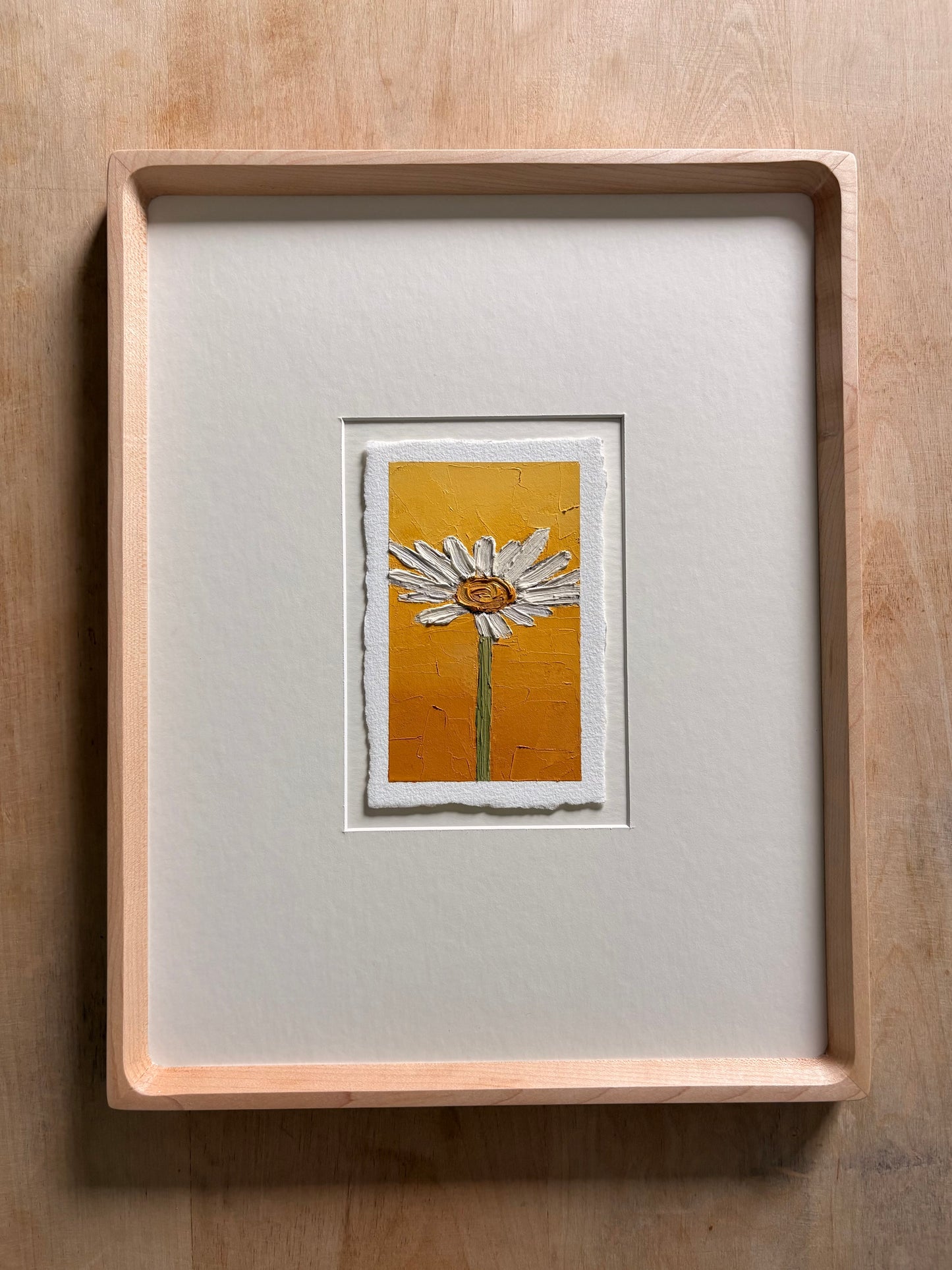 33/100 3x5" painting on Paper Framed