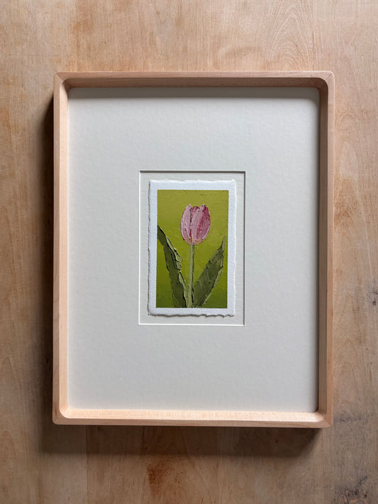 38/100 3x5" painting on Paper Framed