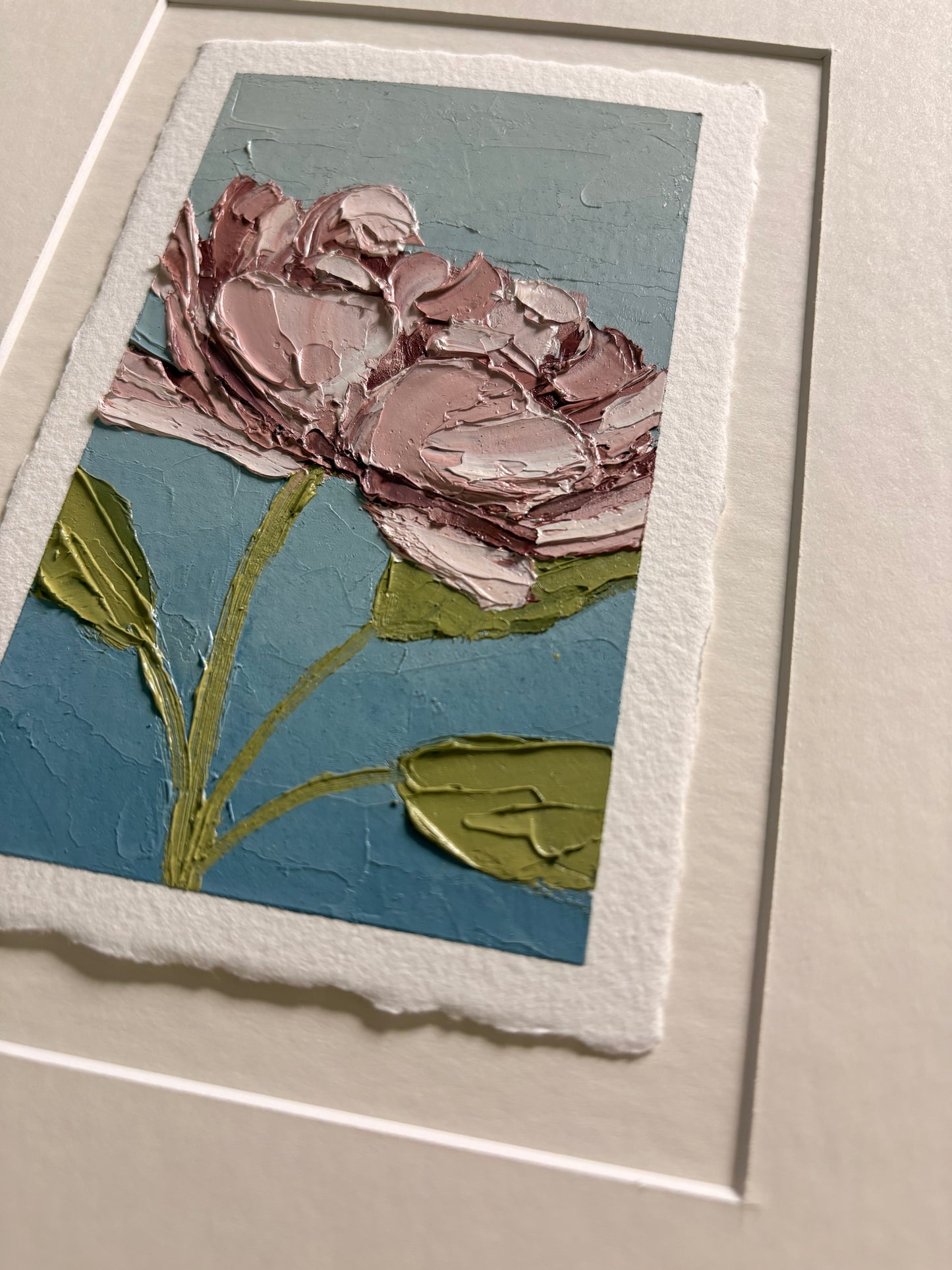 36/100 3x5" painting on Paper Framed