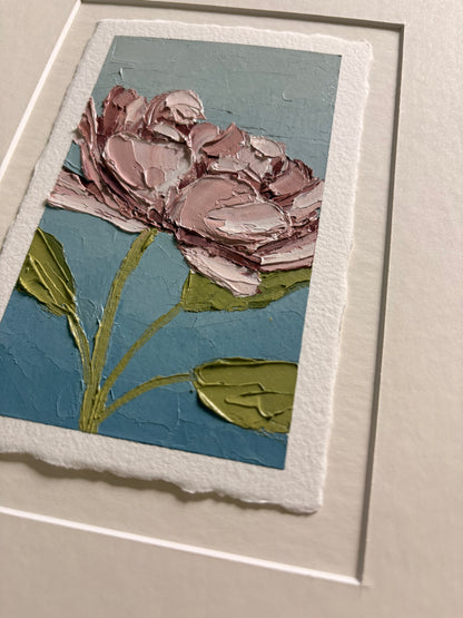 36/100 3x5" painting on Paper Framed