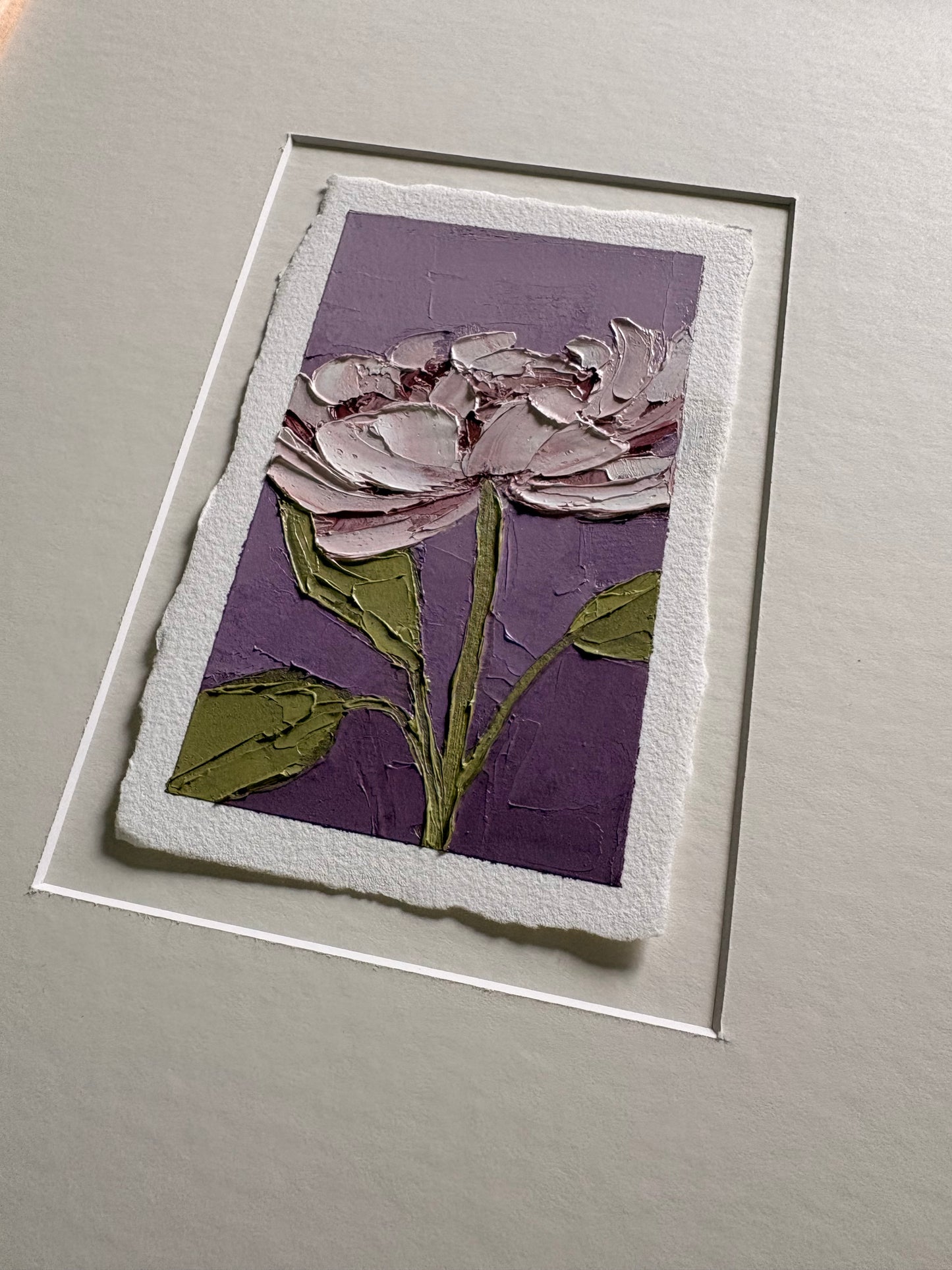 32/100 3x5" painting on Paper Framed