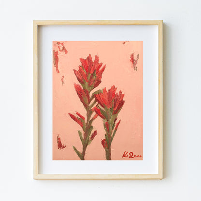 A Couple of Indian Paintbrush Print