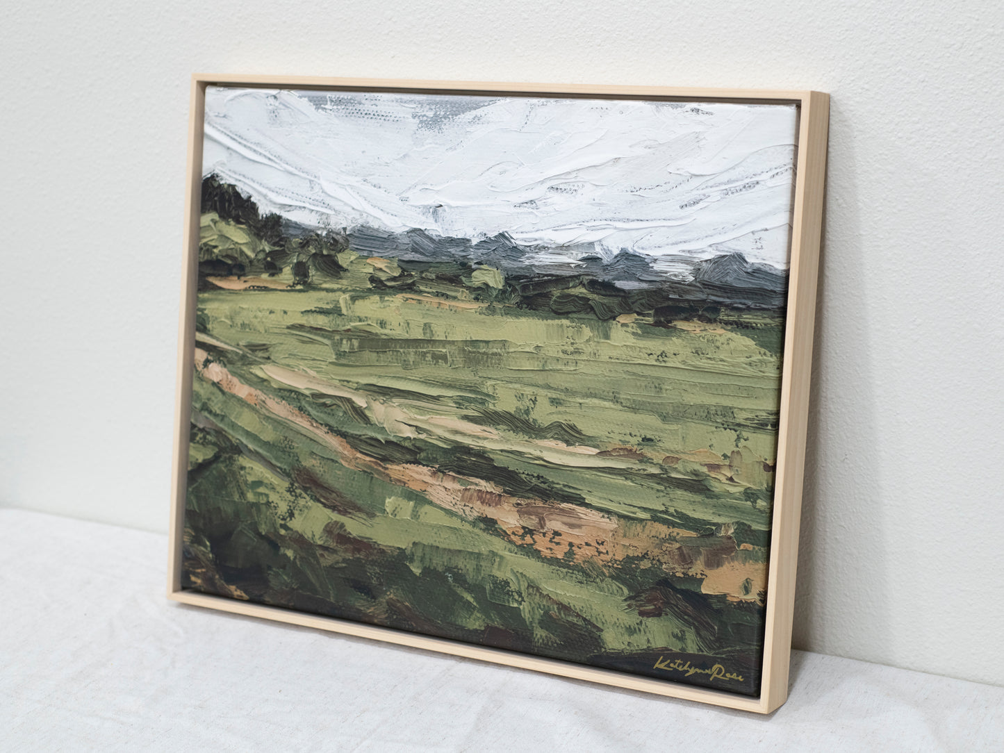 A Field Found When Wandering Framed Canvas Print