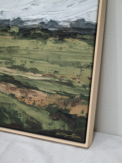 A Field Found When Wandering Framed Canvas Print