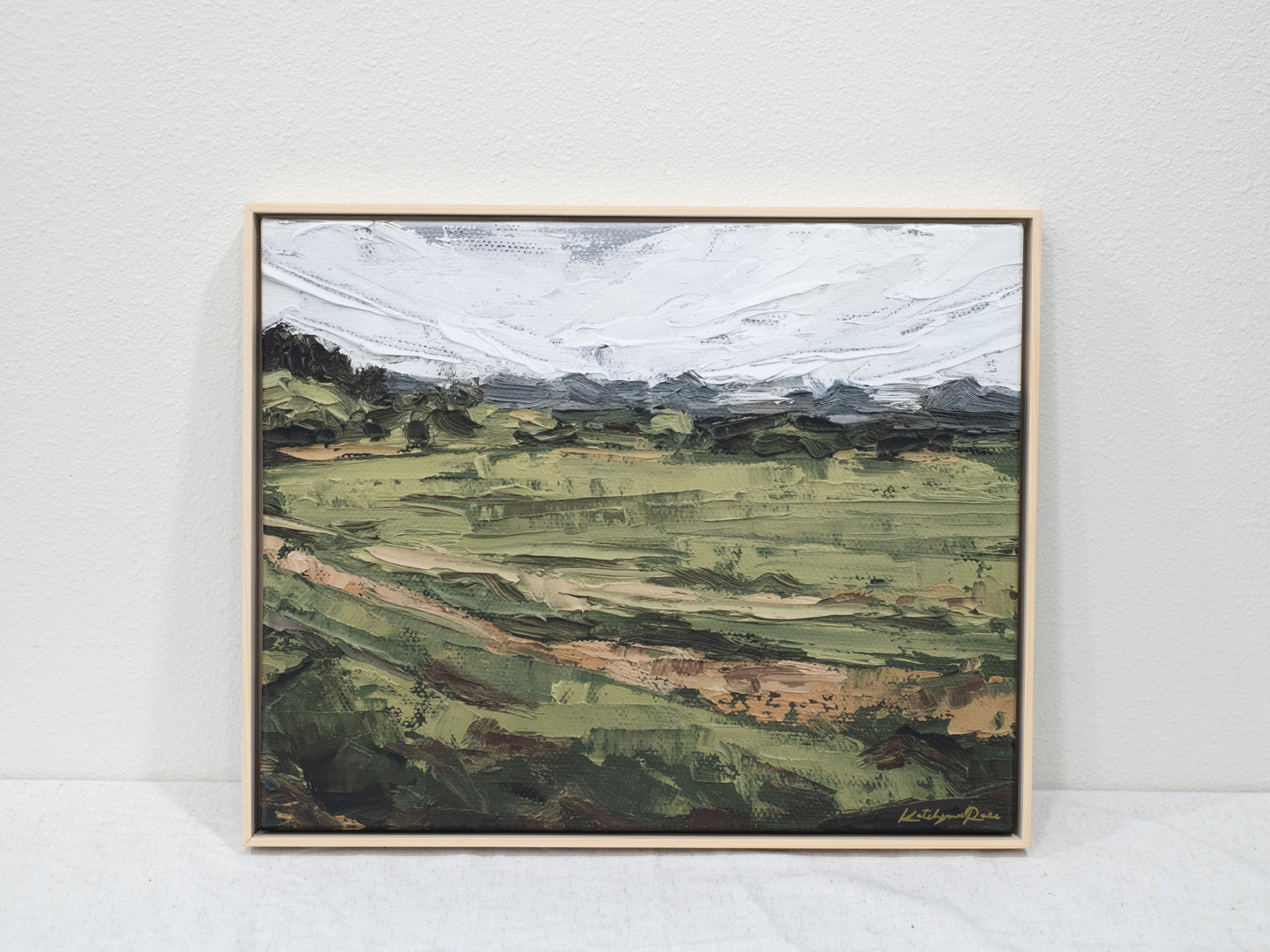 A Field Found When Wandering Framed Canvas Print