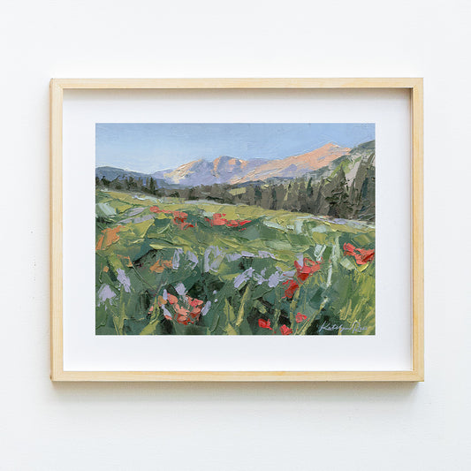 Albion Basin Filled With Light Print
