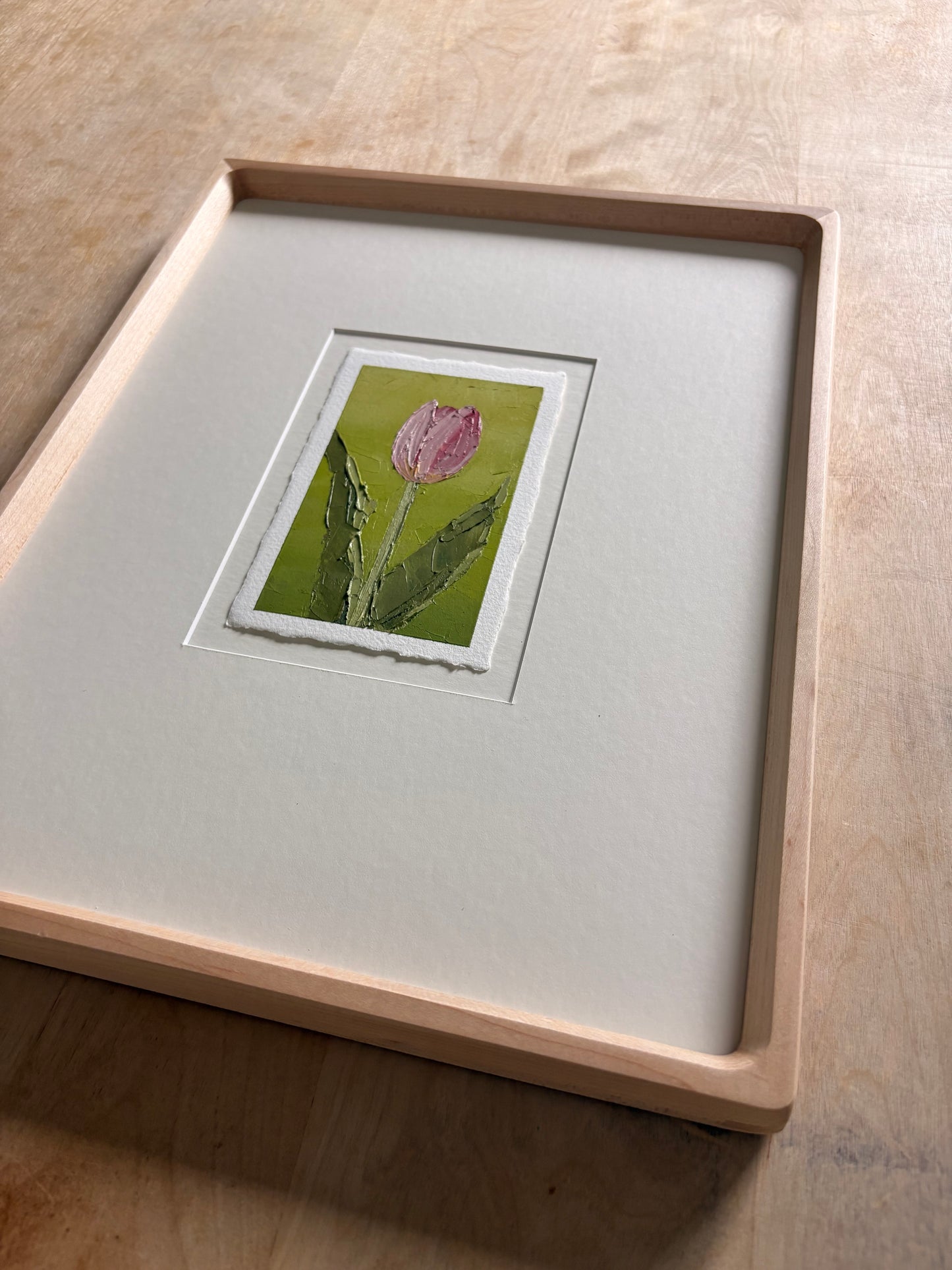 38/100 3x5" painting on Paper Framed