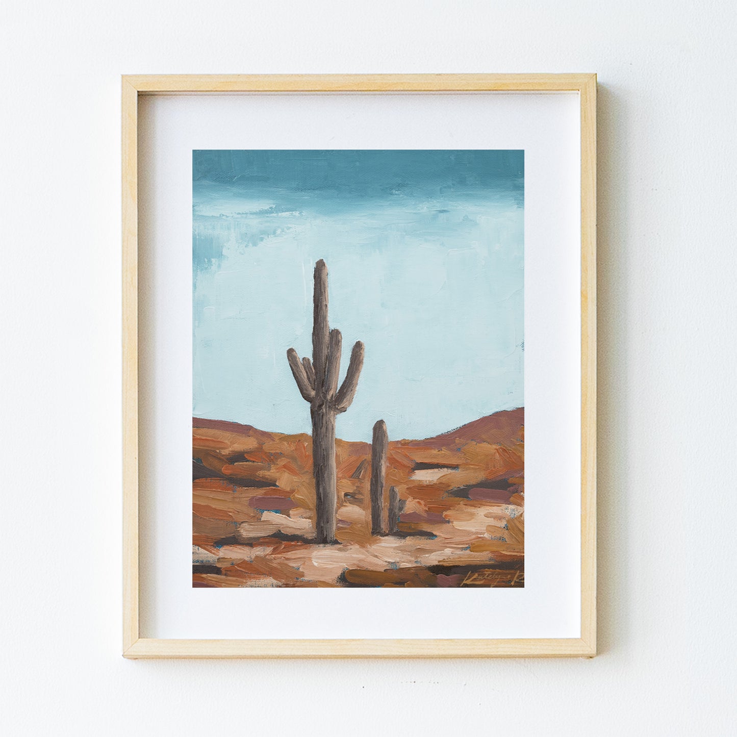 Cacti in Fall Print