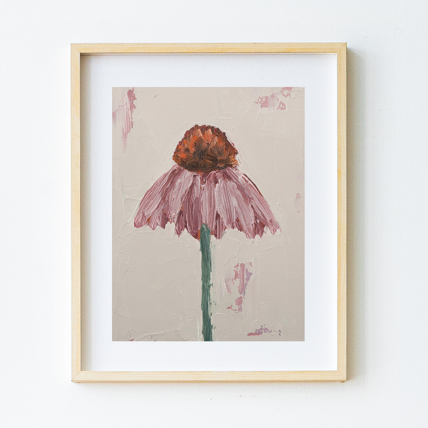 Coneflower Standing Alone Print