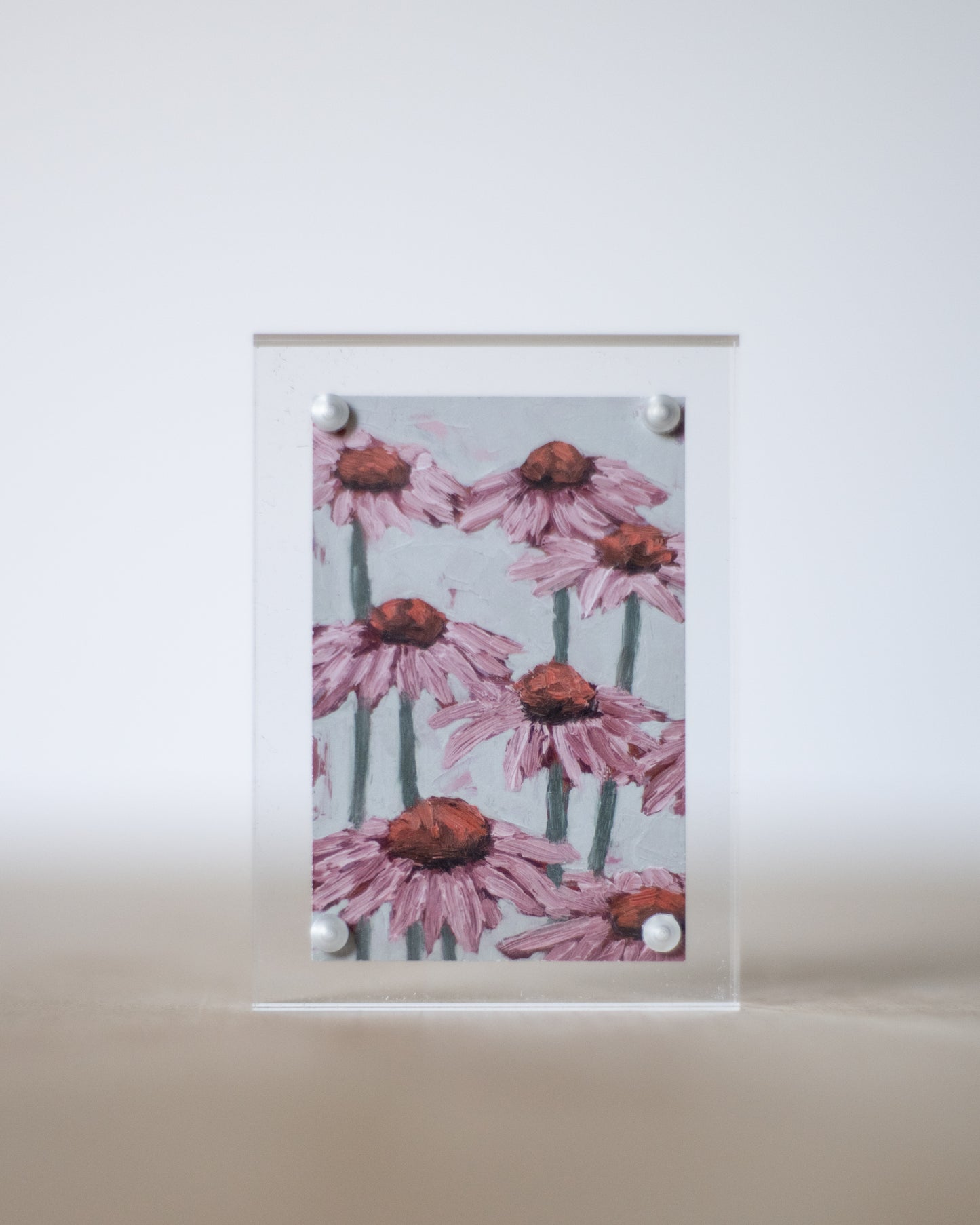 "Coneflowers Rising Together" Mini Print