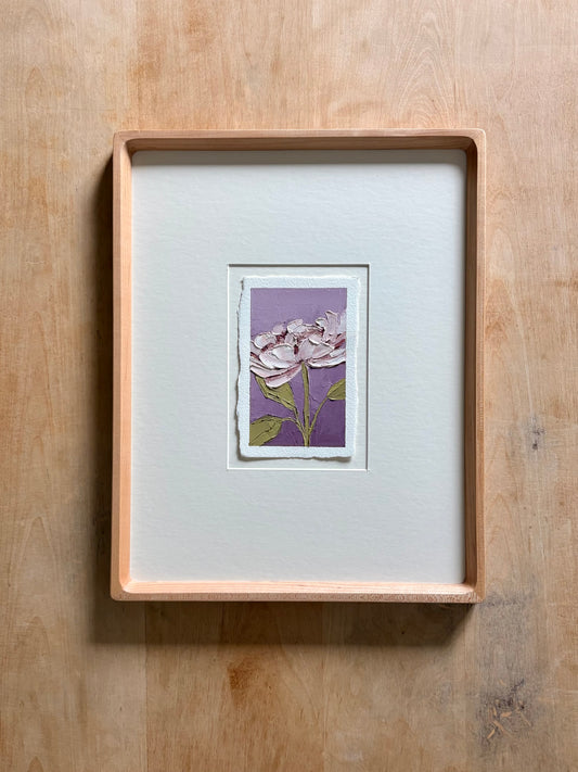 32/100 3x5" painting on Paper Framed