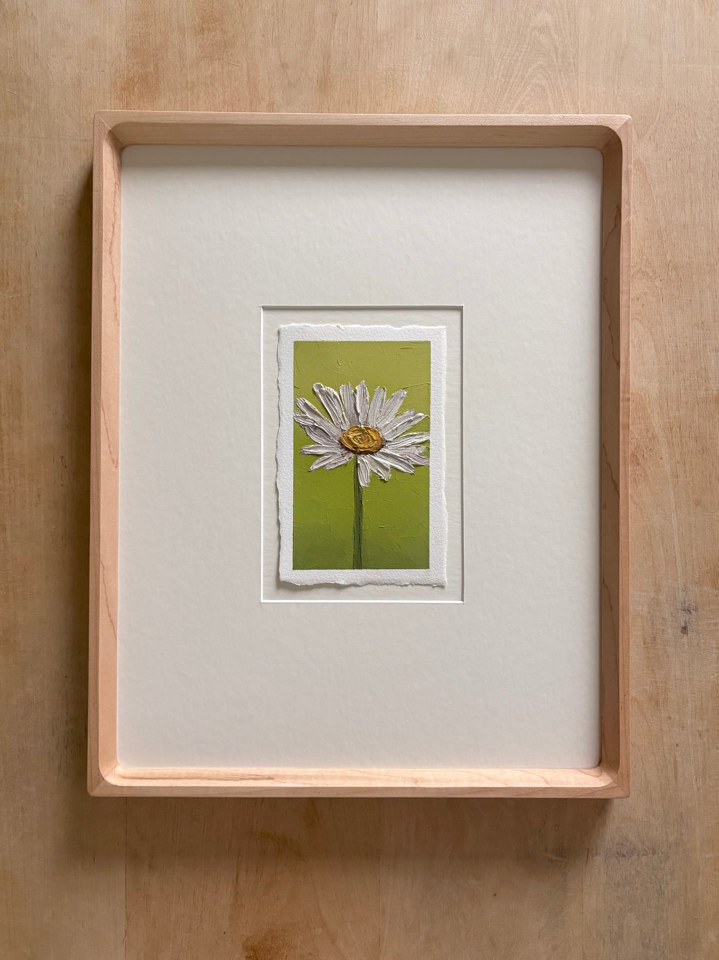 37/100 3x5" painting on Paper Framed