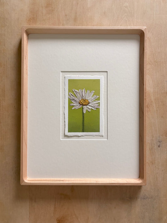 37/100 3x5" painting on Paper Framed