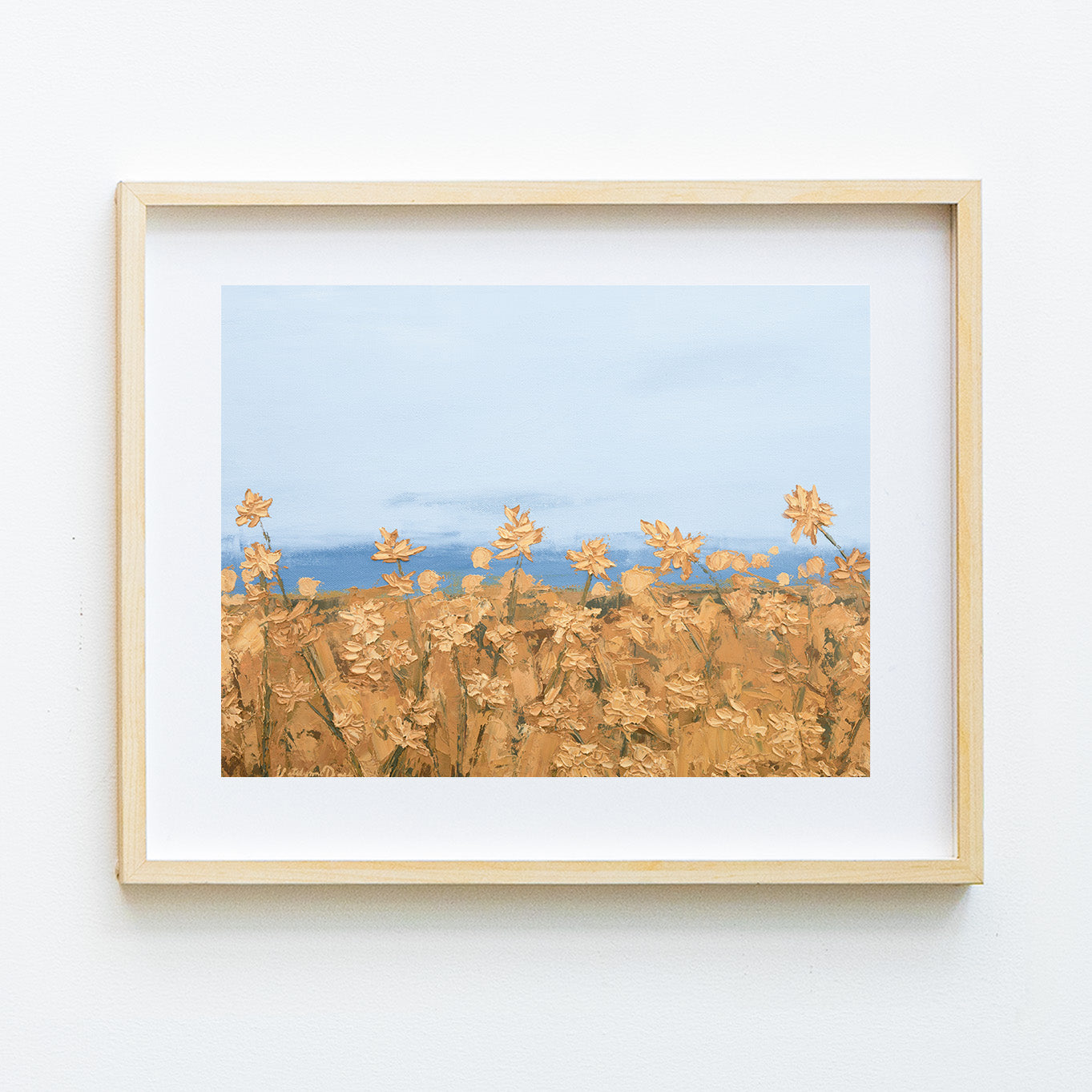 Field of Golden Blooms Print