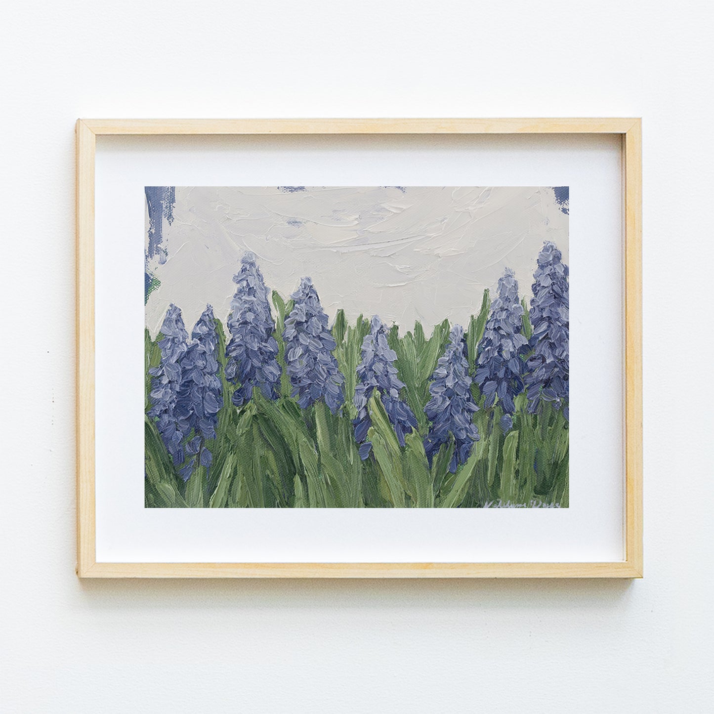 Field of Purple Grape Hyacinth Print