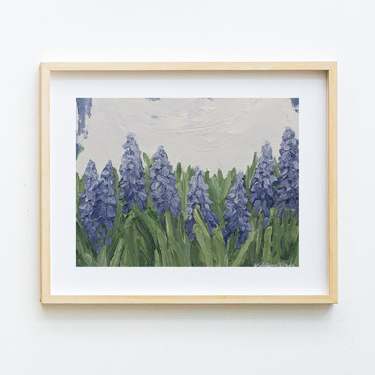 Field of Purple Grape Hyacinth Print