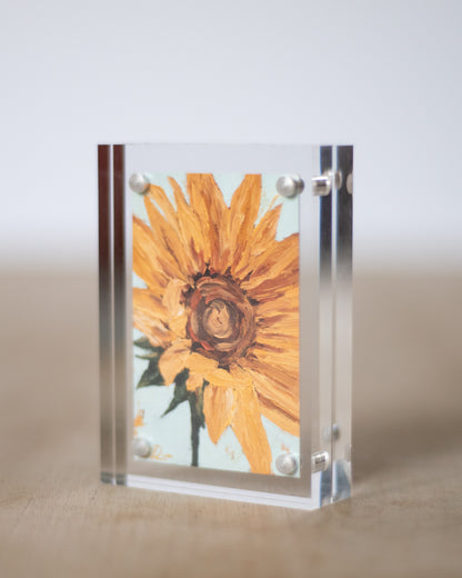 "Golden Sunflower" Mini Print