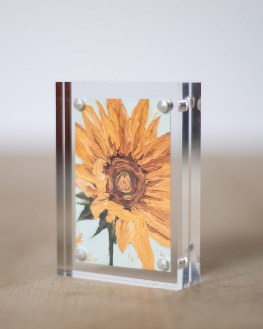 "Golden Sunflower" Mini Print