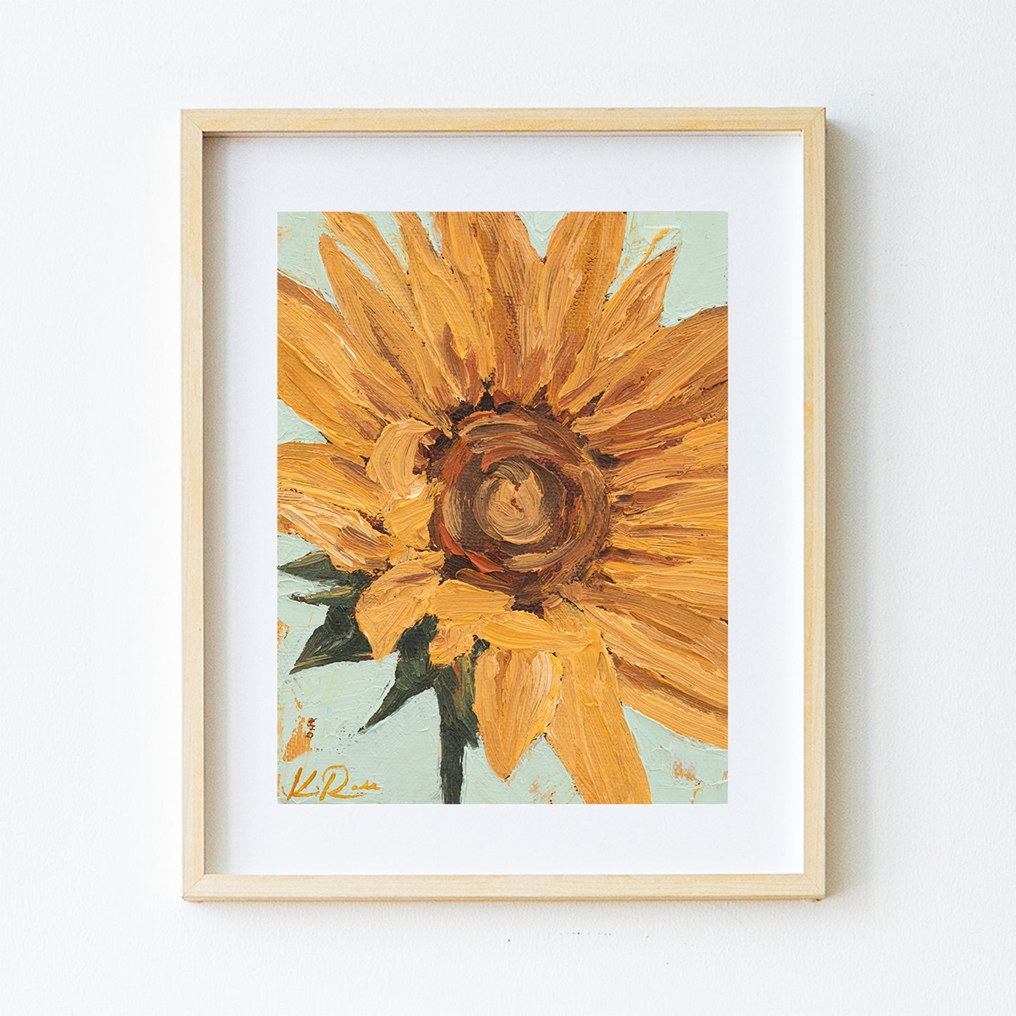 Golden Sunflower Print