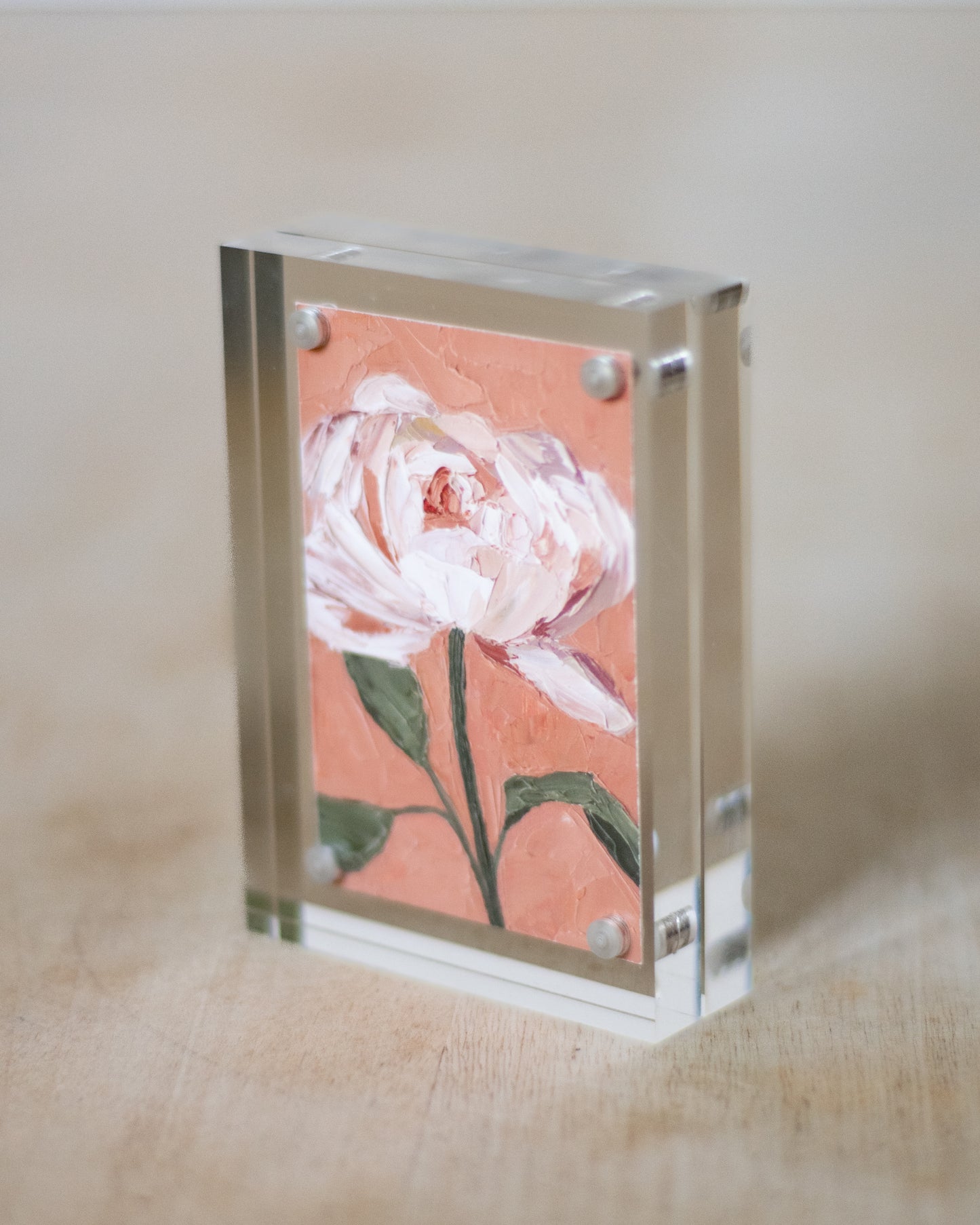 "I Am Strong Peony" Mini Print