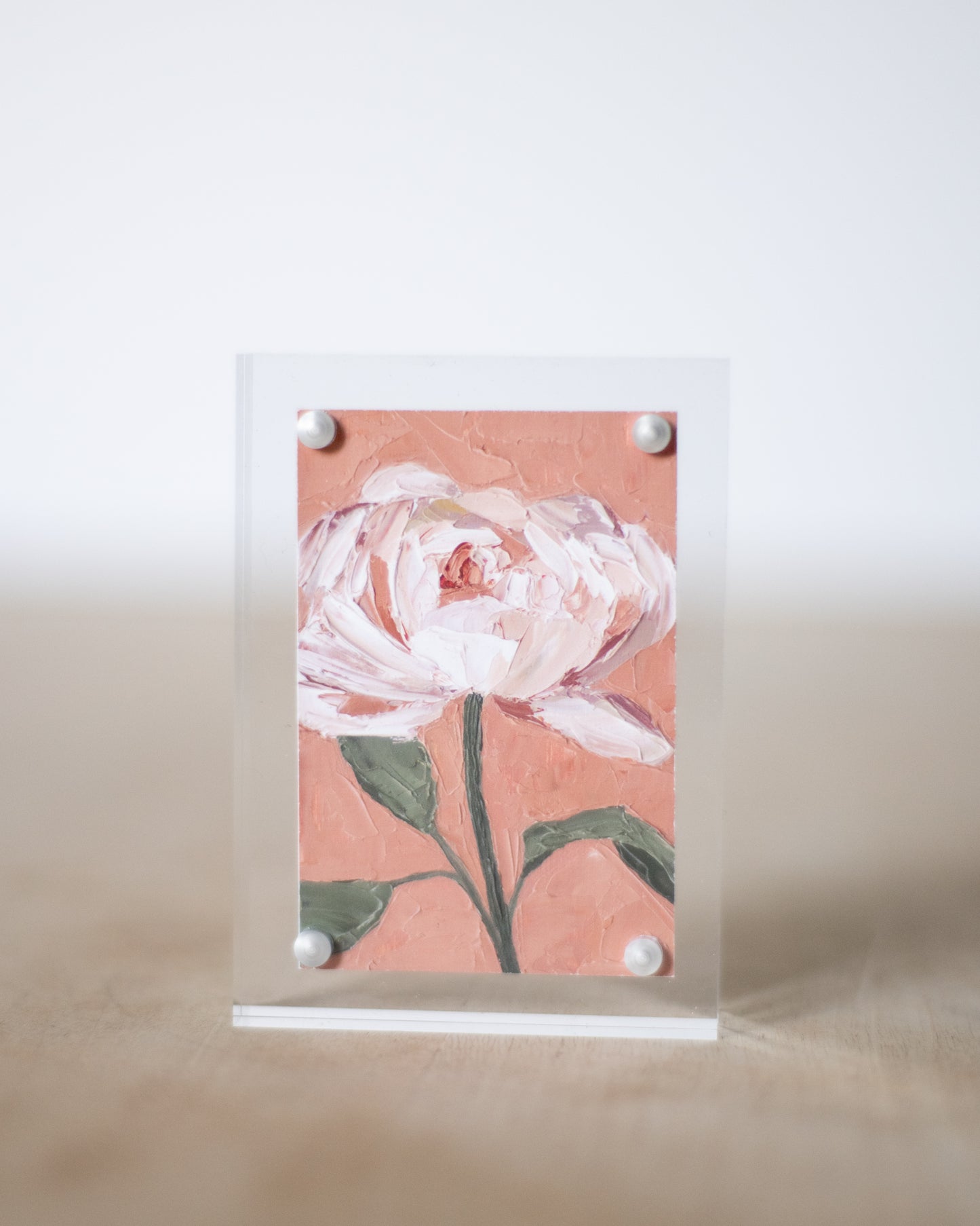 "I Am Strong Peony" Mini Print