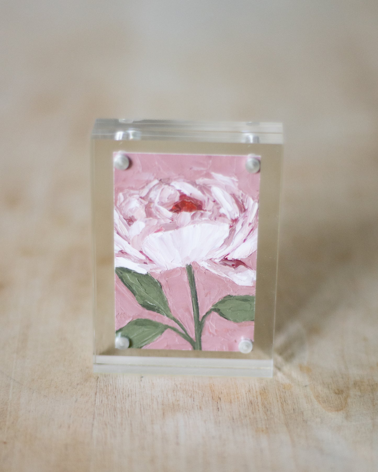 "I Am Wanted Peony" Mini Print