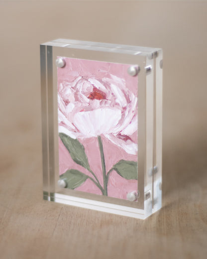 "I Am Wanted Peony" Mini Print