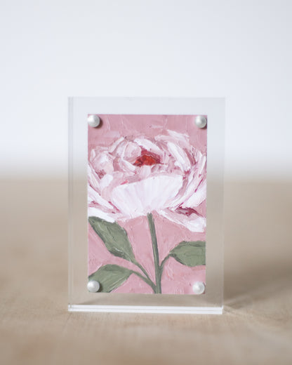 "I Am Wanted Peony" Mini Print