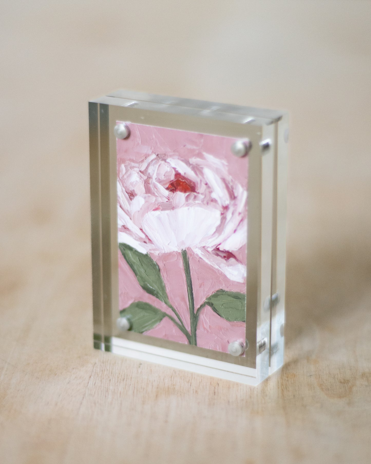 "I Am Wanted Peony" Mini Print