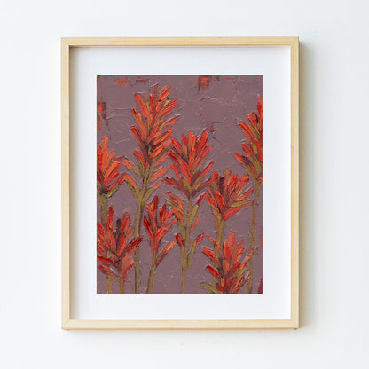 Indian Paintbrush Building Each other Up Print