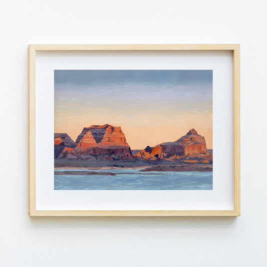 Lake Powell Glowing With Light Print
