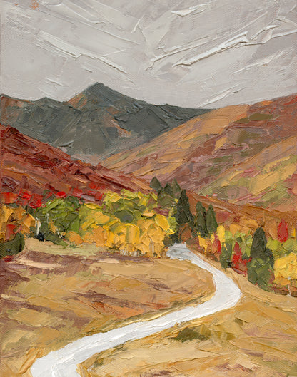 Old Snow Basin Road Surrounded By Color Print