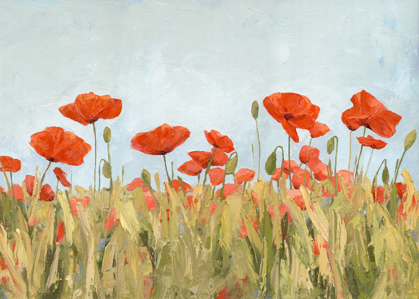 Poppies Moving With Life Print