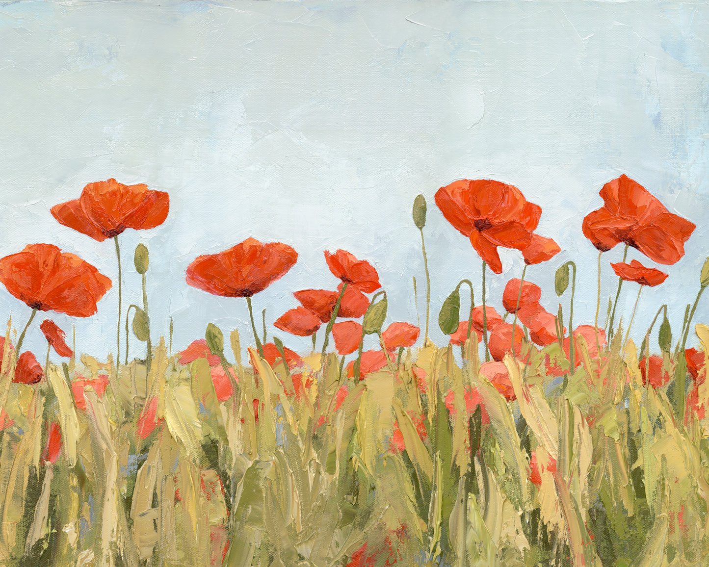 Poppies Moving With Life Print